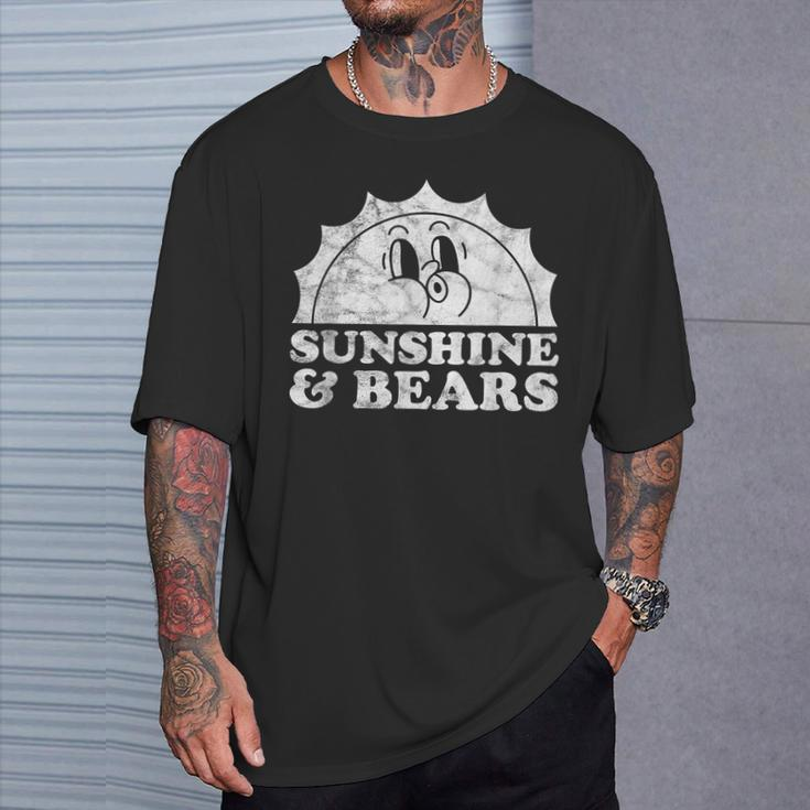 Sunshine And Bears Retro Vintage Sun Bear T-Shirt Gifts for Him