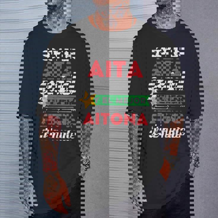 Super Aita Regalo Dia Del Aita Mejor Padre Aitona Abuelo Camiseta unisex Regalos para él