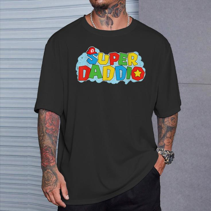 Super Daddio Dad Video Game Father's Day Idea T-Shirt Gifts for Him