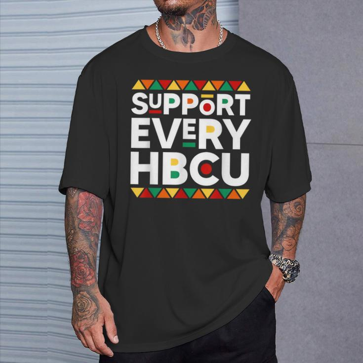 Support Every Hbcu Historical Black College Alumni T-Shirt Gifts for Him