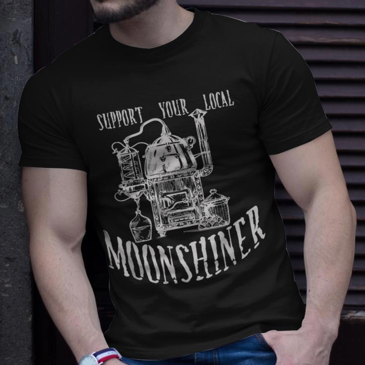 Support Your Local Moonshiner Moonshine T-Shirt Gifts for Him