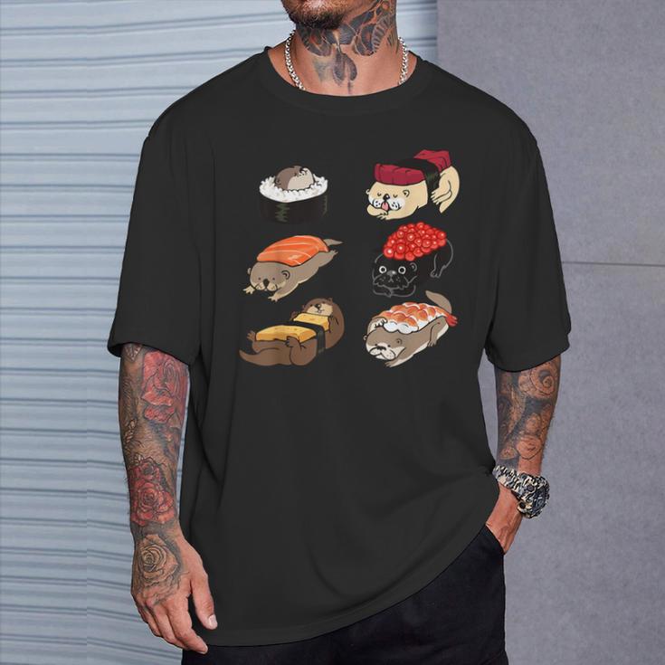 Sushi Otter T-Shirt Geschenke für Ihn