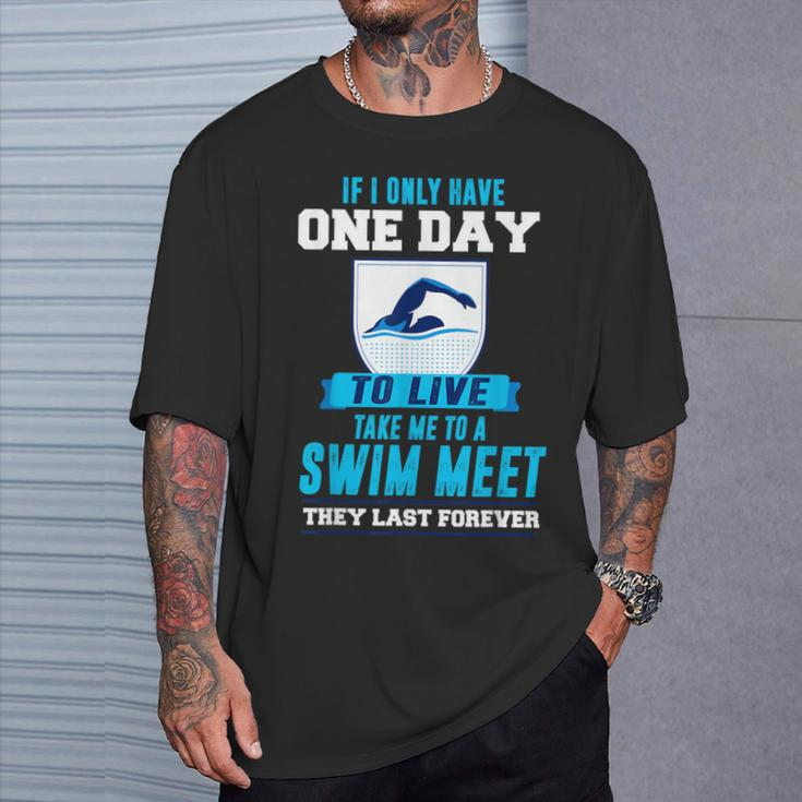 Swim Quote Swim Team Gear T-Shirt Gifts for Him