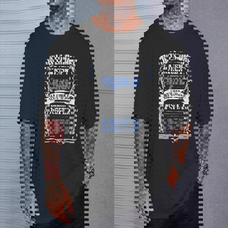 T-shirt Vintage Année 1973, Design Rétro Unisexe Cadeaux pour lui
