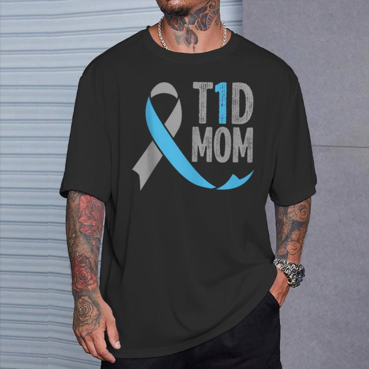 T1d Mom Diabetic For Women Type 1 Mom Diabetes T-Shirt Gifts for Him