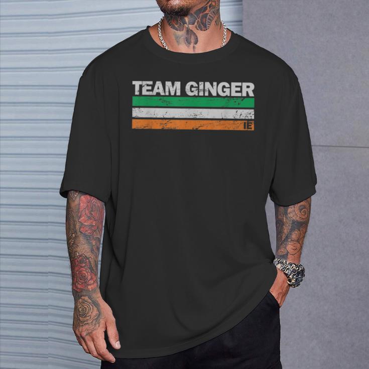 Team Ginger Ireland Flag Irish Pride T-Shirt Gifts for Him