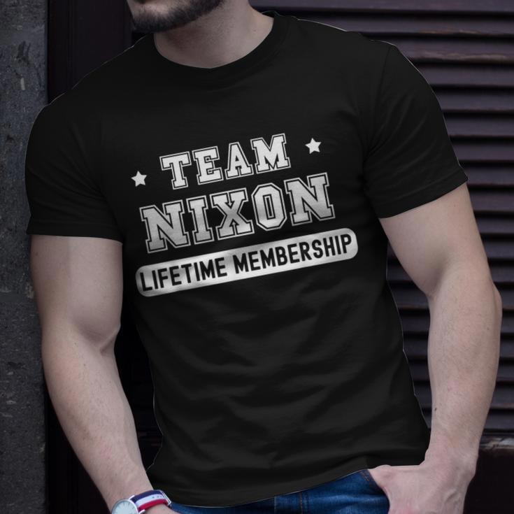 Team Nixon Lifetime Membership Family Last Name T-Shirt Gifts for Him