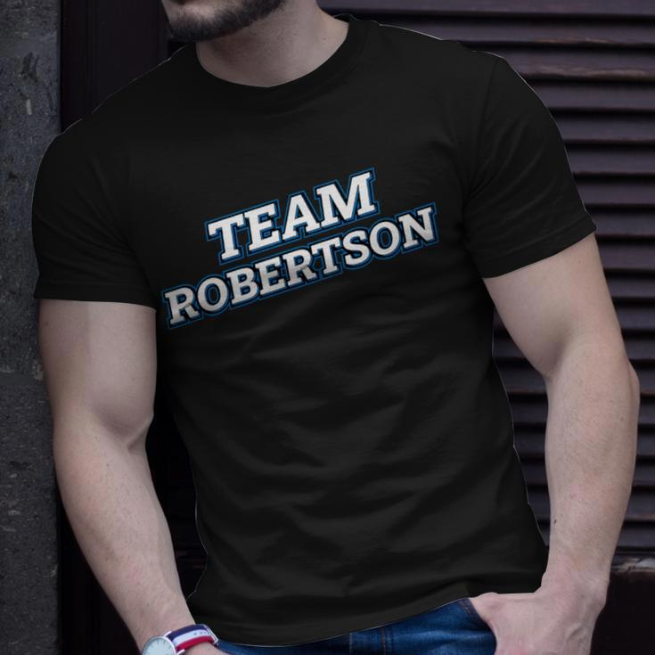 Team Robertson Relatives Last Name Family Matching T-Shirt Gifts for Him