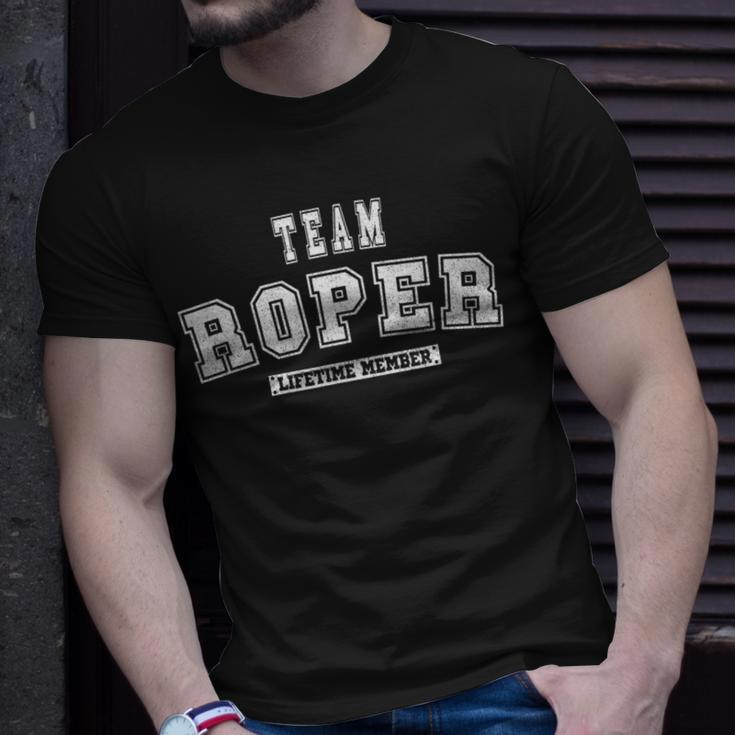 Team Roper Lifetime Member Family Last Name T-Shirt Gifts for Him