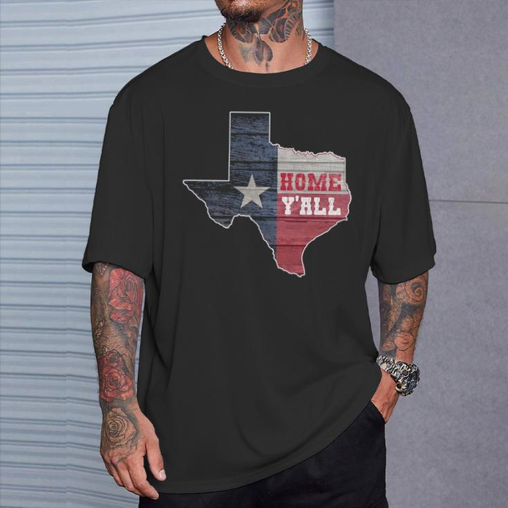 Texas Home Y'all State Lone Star Pride T-Shirt Gifts for Him