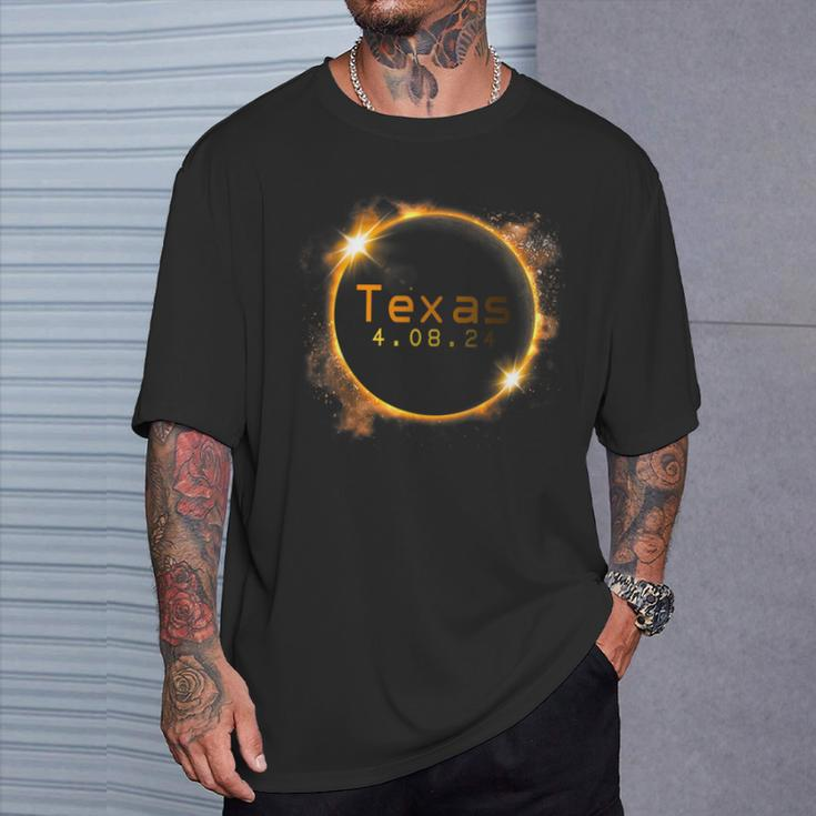 Texas Total Solar Eclipse 2024 Solar Eclipse T-Shirt Gifts for Him