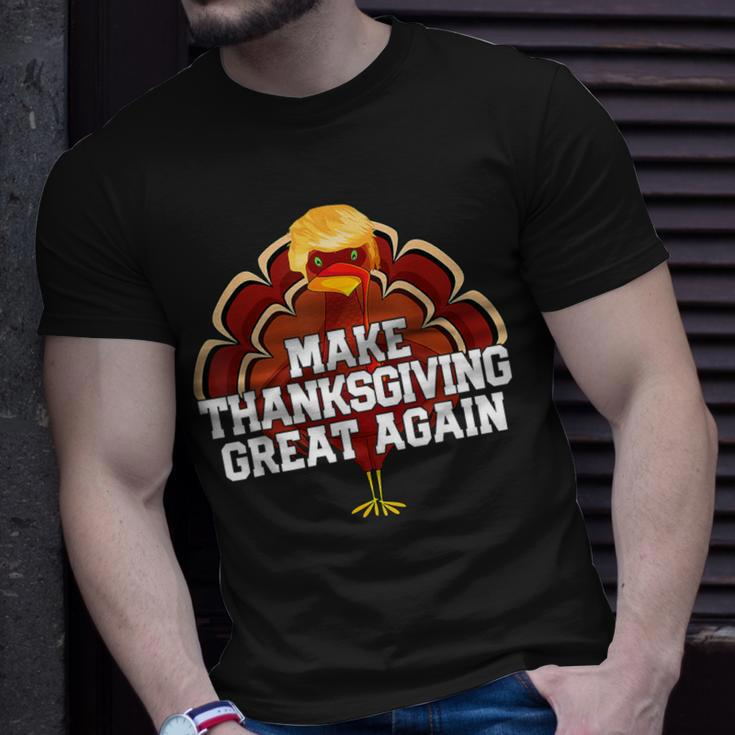 Make Thanksgiving Great Again Trump Turkey 2024 T-Shirt Gifts for Him