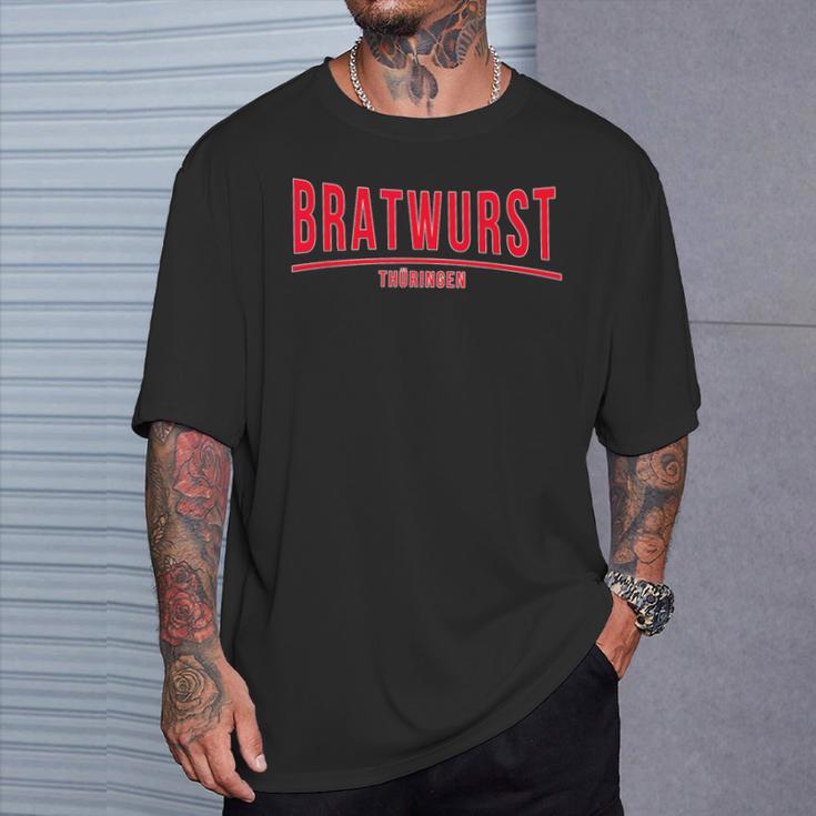 With Thüringer Bratwurst Selbst Mache Bratwurzepzepte Rostbrätl T-Shirt Geschenke für Ihn