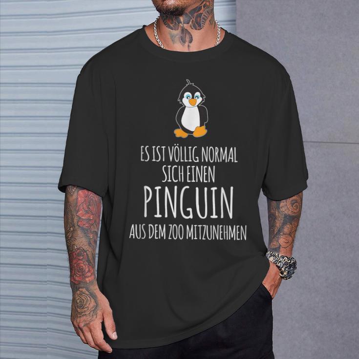 Tierpark Es Ist Öllig Normalig Einen Penguin Aus Der Zoo T-Shirt Geschenke für Ihn