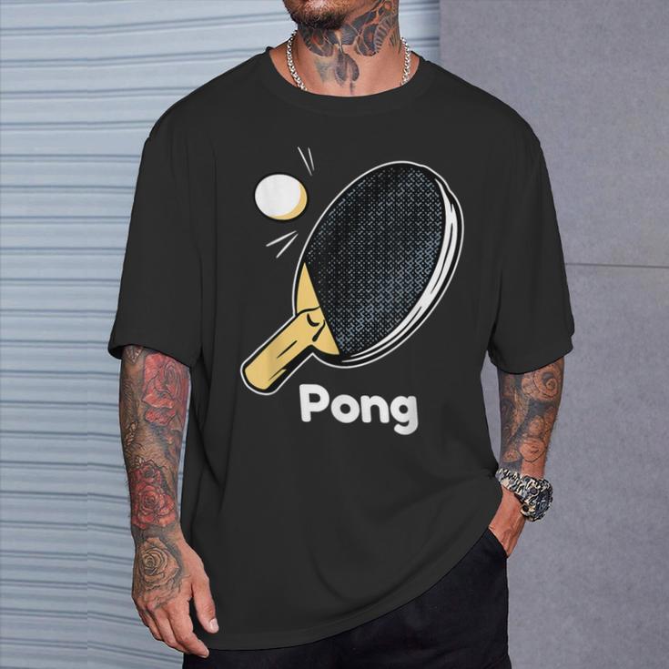 Tischtennis Partner Tischtennisschläger Ping Pong T-Shirt Geschenke für Ihn