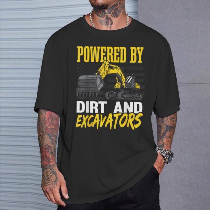 Toddler Construction Vehicle Excavator T-Shirt Gifts for Him