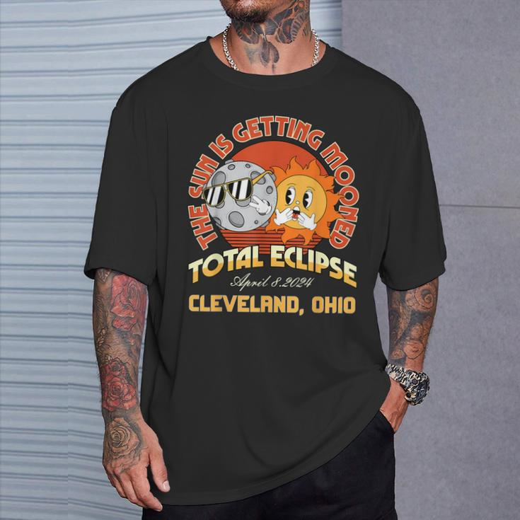 Total Solar Eclipse 040824 Cleveland Ohio T-Shirt Gifts for Him