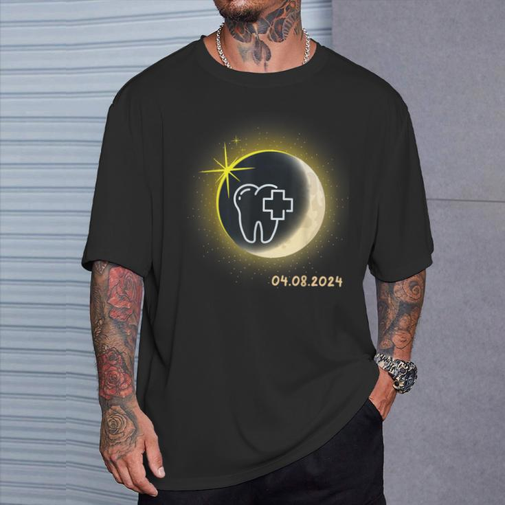 Total Solar Eclipse 2024 Dentist Solar Eclipse Th Dental T-Shirt Gifts for Him