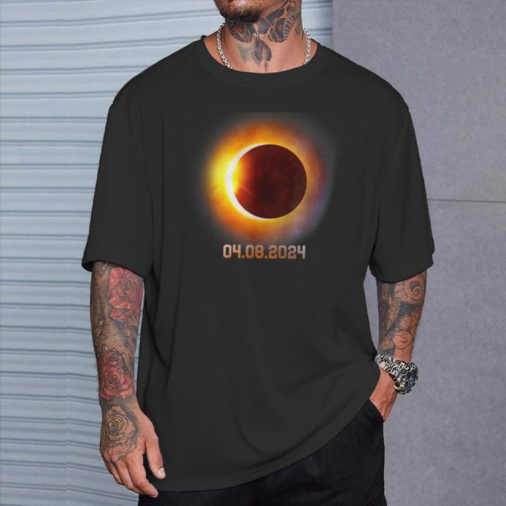 Total Solar Eclipse 2024 Spring April 8Th 2024T-Shirt Gifts for Him
