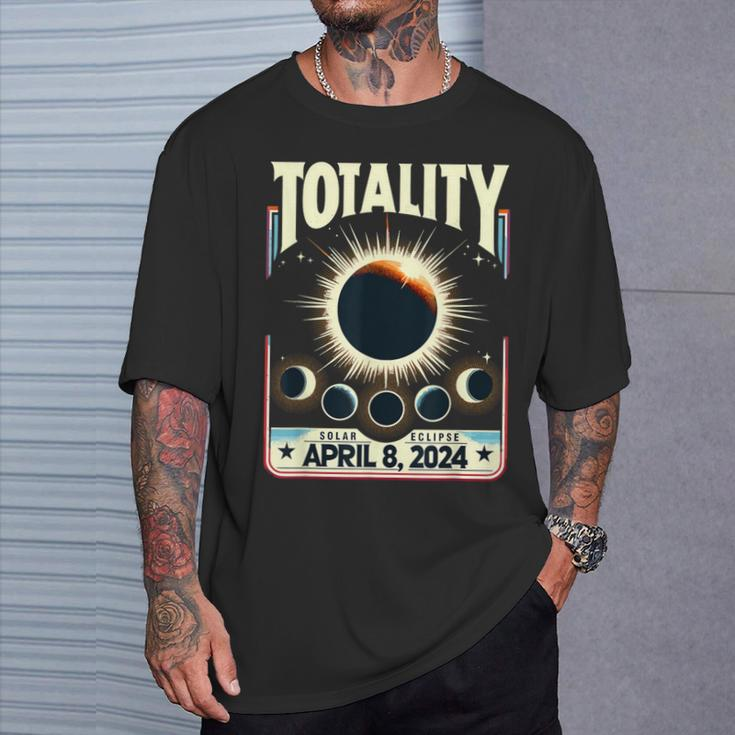 Total Solar Eclipse 2024 Totality Total Eclipse T-Shirt Gifts for Him