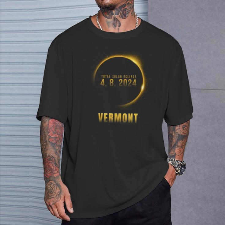 Total Solar Eclipse 4082024 Vermont T-Shirt Gifts for Him