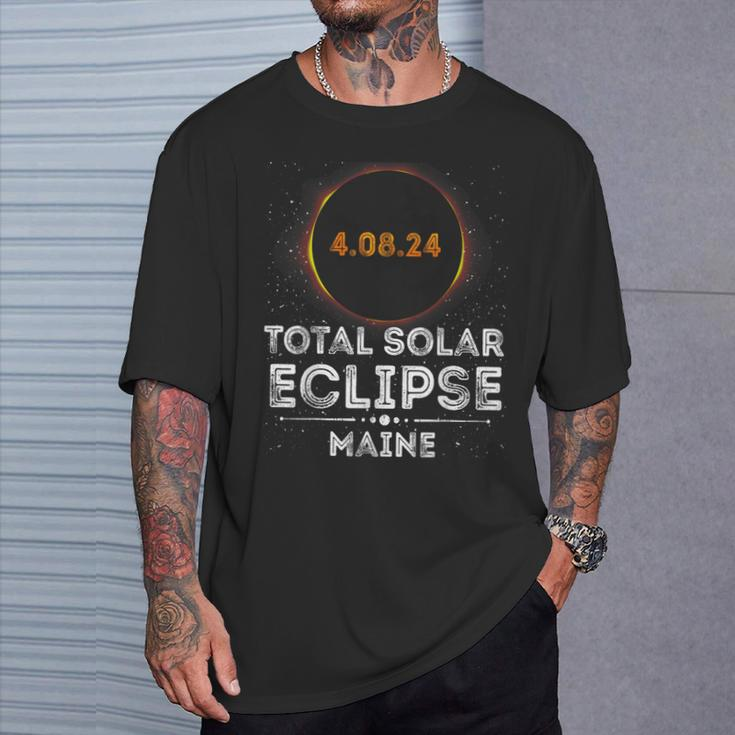 Total Solar Eclipse April 8 2024 Maine Astronomy Totality T-Shirt Gifts for Him