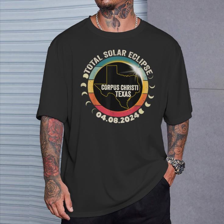 Total Solar Eclipse Corpus Christi Texas April 8 2024 T-Shirt Gifts for Him