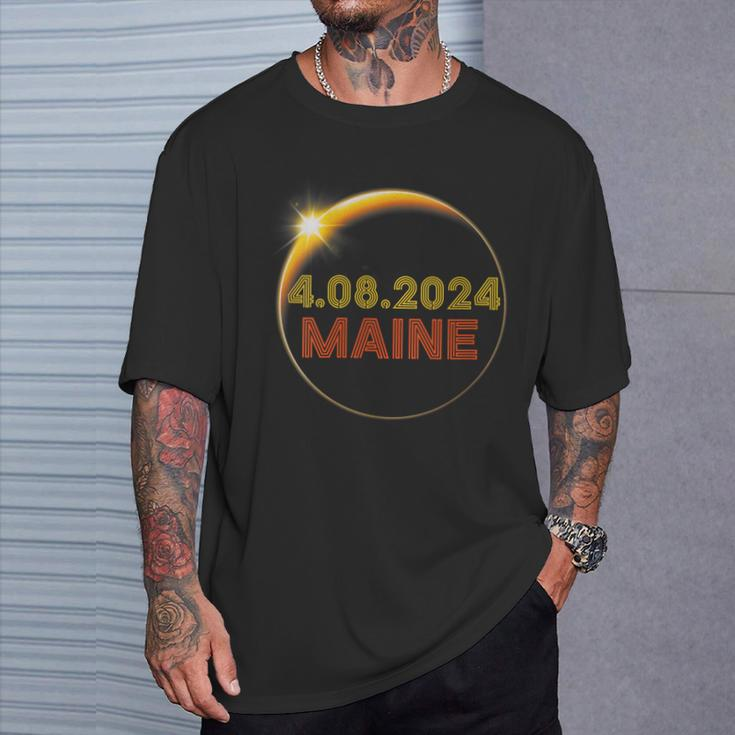 Totality 04 08 24 Total Solar Eclipse 2024 Maine Party T-Shirt Gifts for Him