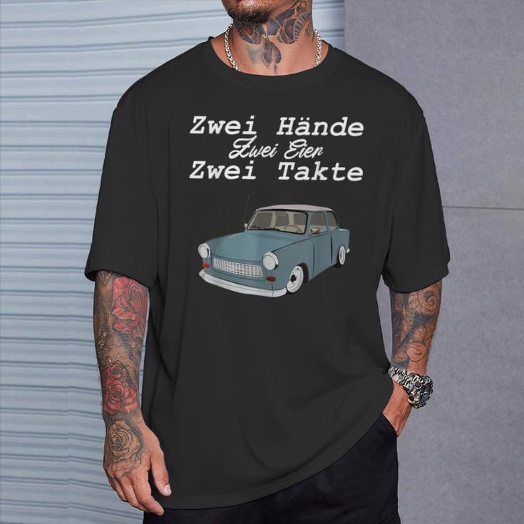 Trabi 601 Two Hands Two Strokes T-Shirt Geschenke für Ihn