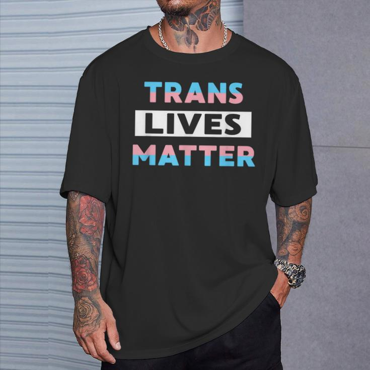 Trans Lives Matter Transgender Pride Lbgtq Equality T-Shirt Gifts for Him