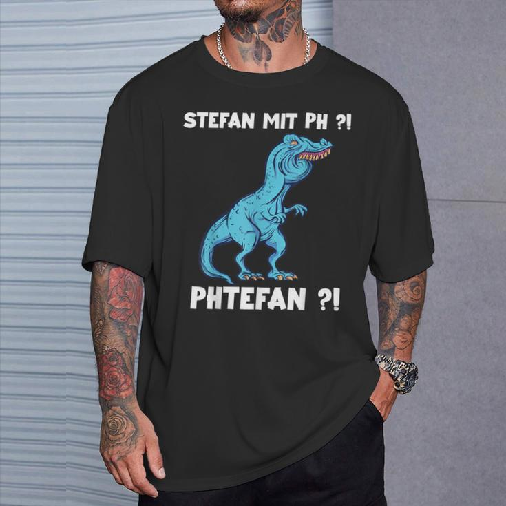 Trex Meme Dinosaur With Overbite Stefan With Ph Stephan S T-Shirt Geschenke für Ihn