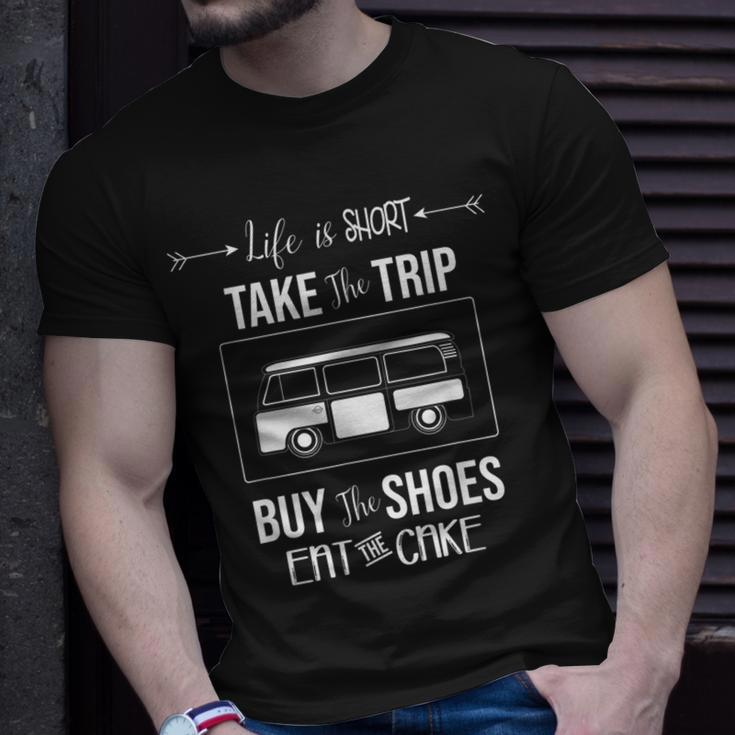 Take The Trip Eat The Cake Travelers Van Life T-Shirt Gifts for Him