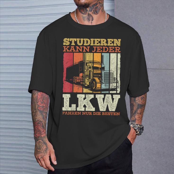 With Truck Driver Studier Kann Jeder Lruck Fahren Nur Die Besten T-Shirt Geschenke für Ihn