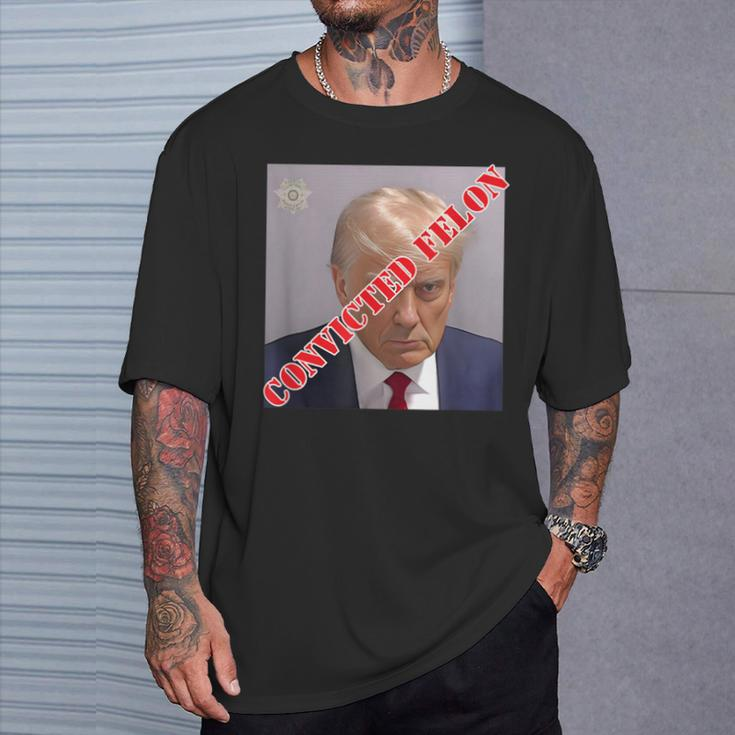 Trump 2024 Convicted Felon Stamped Guilty T-Shirt Gifts for Him