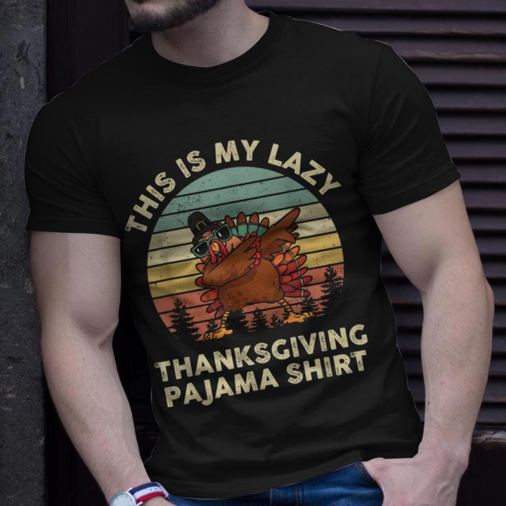 Turkey Day This Is My Lazy Thanksgiving Pajama T-Shirt Gifts for Him