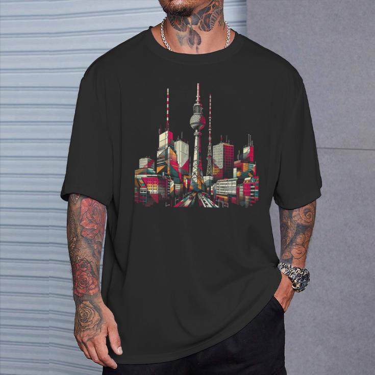 Turm Über Berlin T-Shirt Geschenke für Ihn