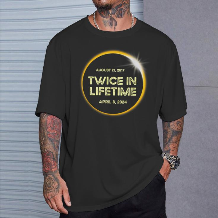 Twice In A Lifetime Solar Eclipse 2024 Total Eclipse T-Shirt Gifts for Him