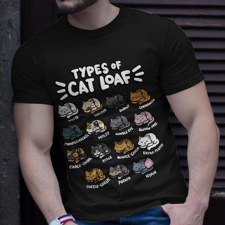 Types Of Cat Loaf Kitten Bread Lover Foodie Cute Pet Cat T-Shirt Gifts for Him
