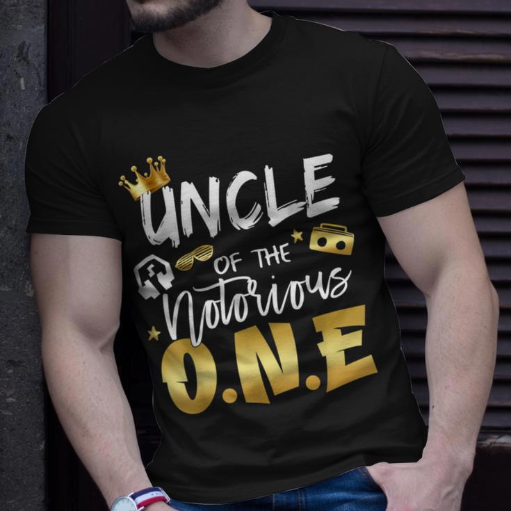Uncle Of The Notorious One Old School 1St Hip Hop Birthday T-Shirt Gifts for Him