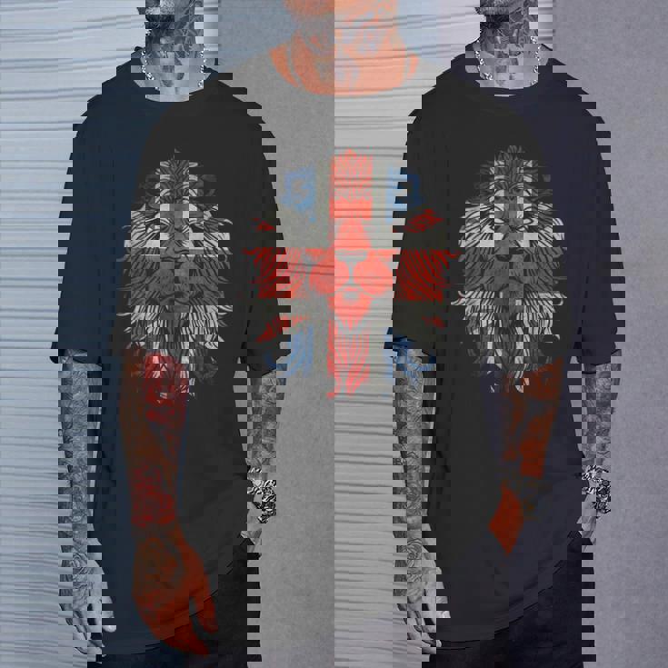 OM3 Great Britain Lion Tank Top Herren - British Union Jack Vintage Design In S-4XL