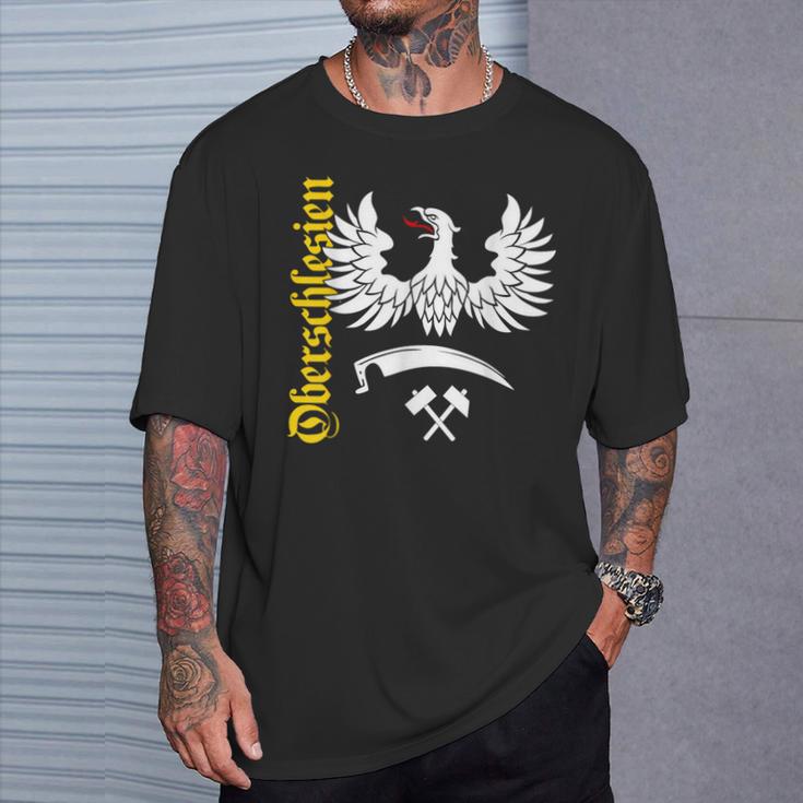 Upper Silesia Schlesian Eagle Schlesier T-Shirt Geschenke für Ihn