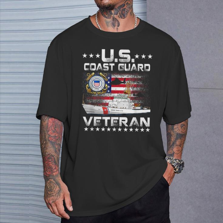 Us Coast Guard Veteran Vet Uscg Vintage T-Shirt Gifts for Him