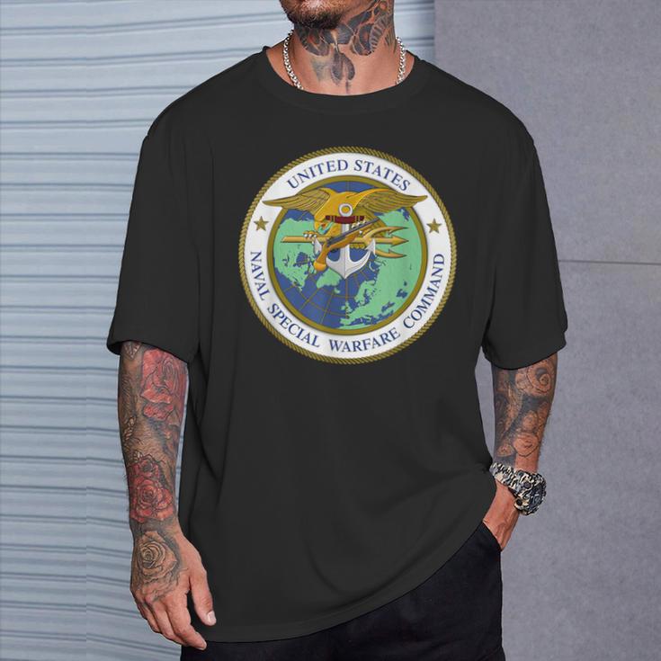 Us Naval Special Warfare Command Nswc Military Veteran T-Shirt Gifts for Him