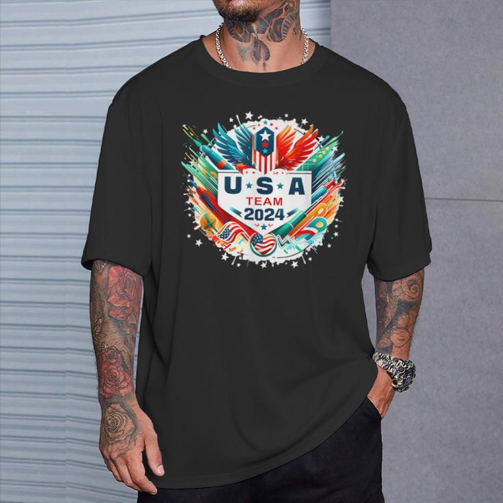 Usa 2024 Go United States Sport Usa Team 2024 Usa T-Shirt Gifts for Him