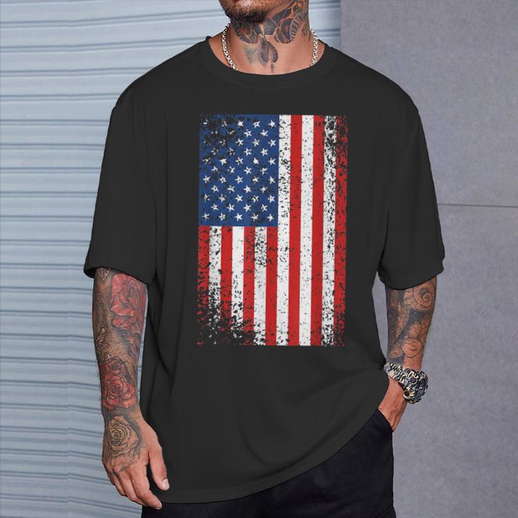 Usa Flag 4Th July Red White Blue Stars & Stripes T-Shirt Gifts for Him