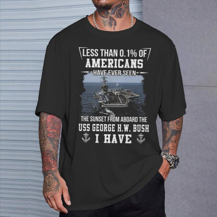 Uss Harry S Truman Cvn 75 Sunset T-Shirt Gifts for Him