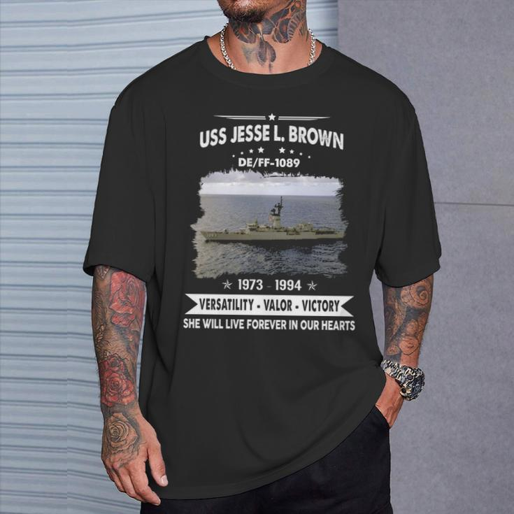 Uss Jesse L Brown Ff T-Shirt Gifts for Him