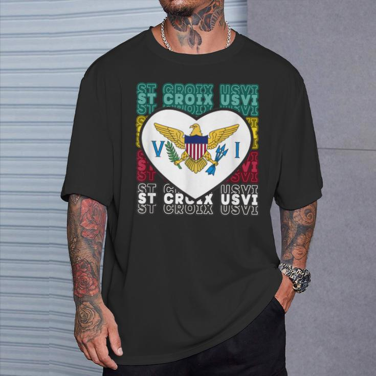 Usvi St Croix Crucian Usvi St Croix Usvi Souvenir T-Shirt Gifts for Him