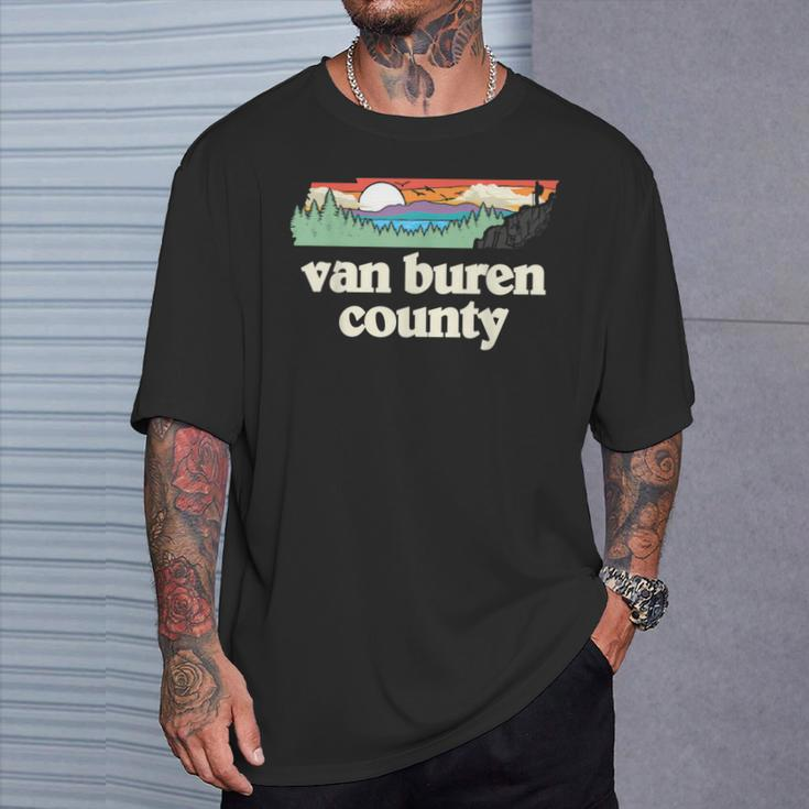 Van Buren County Tennessee Outdoors Retro Nature Graphic T-Shirt Gifts for Him