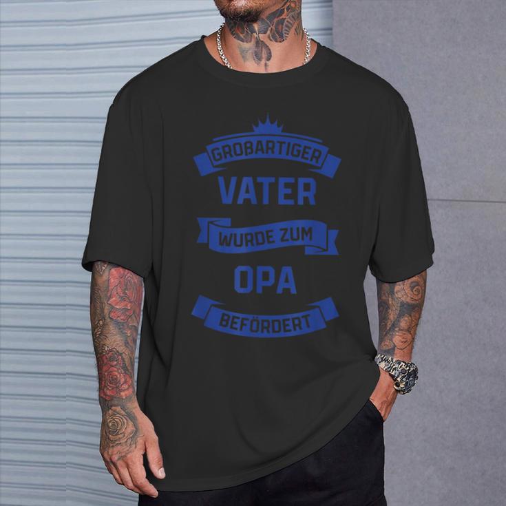 Vater Opa Papa Wird Zum Opa Befördert Ii T-Shirt Geschenke für Ihn